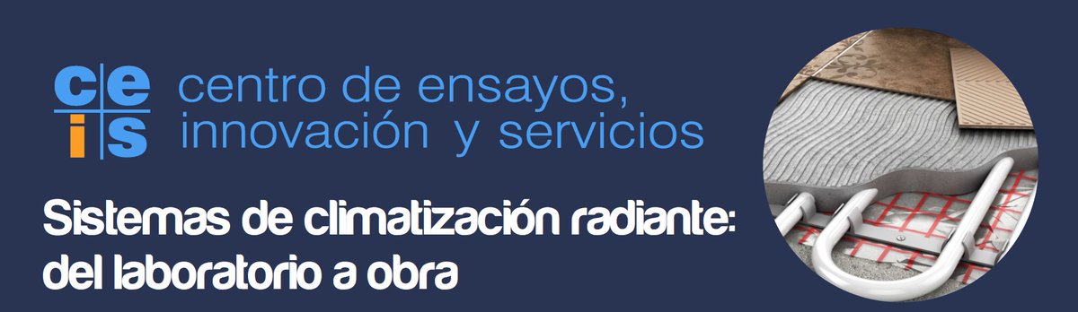 anape_eps's tweet photo. ¿Quieres mejorar tus conocimientos sobre #SueloRadiante?
@CEIS_spain con la colaboración de #anape @afecspain y @fegeca_asoc, organiza el día 18/04 el curso online “Sistemas de climatización radiante: del laboratorio a obra”
✍información e inscripciones
https://t.co/kiJNB2WKxU https://t.co/AgSTsfYPuT