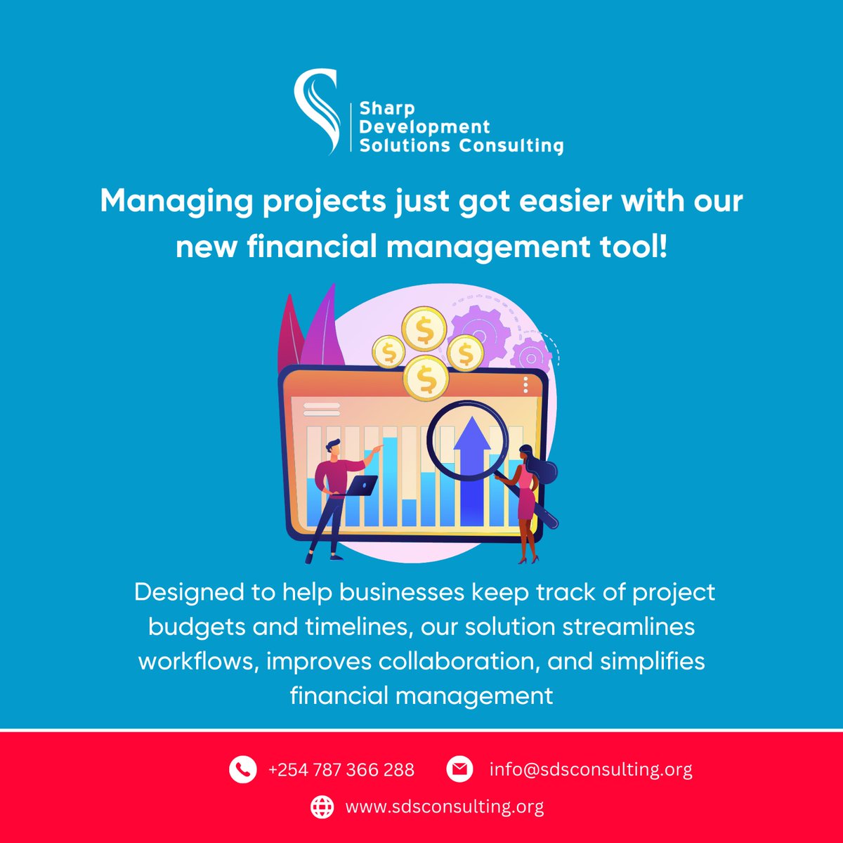 sdsconsulting_k's tweet image. Our new FM product is tailored towards making work easy for you! It has been designed to help businesses keep track of their projects. Through this, collaboration among employees will be improved, and financial management will be simplified. #projectmanagement #projecttracking