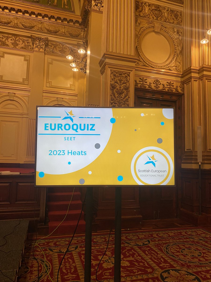 Excited to be welcoming 18 Glasgow Primary schools to the City Chambers for Glasgow’s Euroquiz heats 2023! Good luck to everyone taking part! 🍀 
#euroquiz @GlasgowIntEd @EdISGlasgow