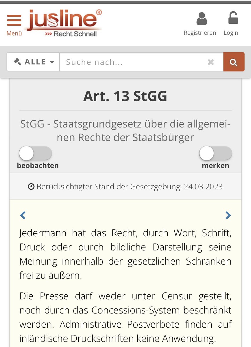 Das muss ich doch noch twittern, solange ich noch darf. 😵‍💫
Könnte mir aber vorstellen, dass ein „Twitter-Verbot“ für alle ORF-Journalist·innen, wie es sich der SPÖ-Fraktionschef im Stiftungsrat wünscht, an gewisse verfassungsrechtliche Grenzen stößt.