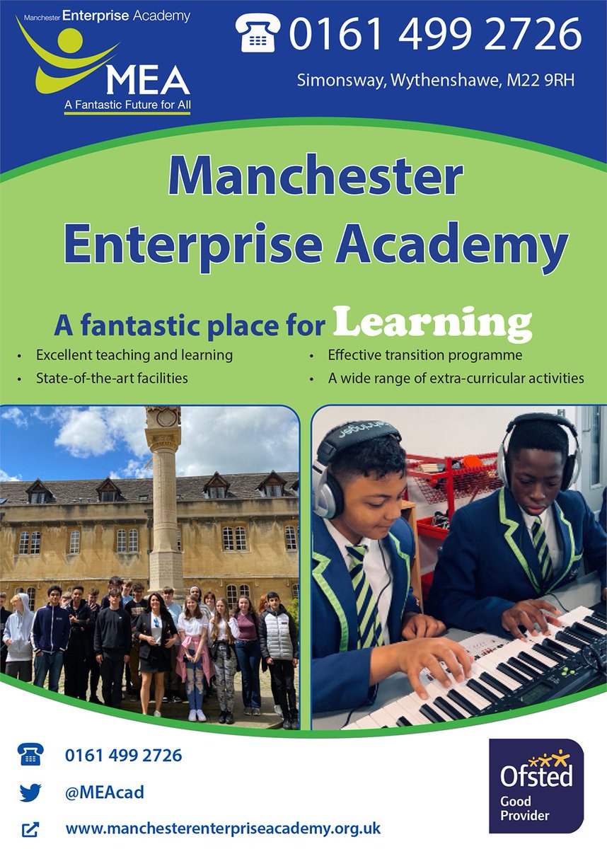 Southsidemag's tweet photo. Are you looking for a #highschool for you #child to go to in #September / #fantastic place for #learning then try @MEAcad #stateoftheart #facilities #transitition #programme see the leaflet for more details https://t.co/wQl8x2QemH