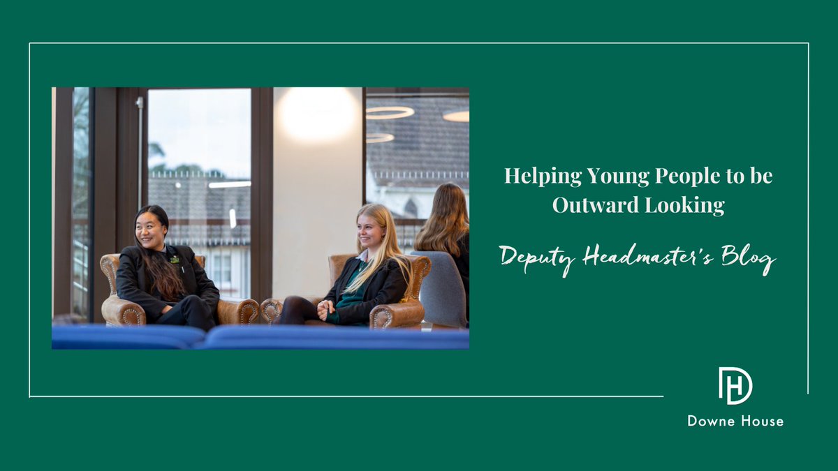 DowneHouse's tweet photo. In his latest blog, Deputy Head, Mr Matthew Godfrey, explores one of the key characteristics in Downe House's DNA - to be Outward Looking and how the school encourages this. Read the story here 👉 https://t.co/MGvLWh74Dh
#outwardlooking #downehouseDNA #deputyheadblog https://t.co/MyxiBXgUwH
