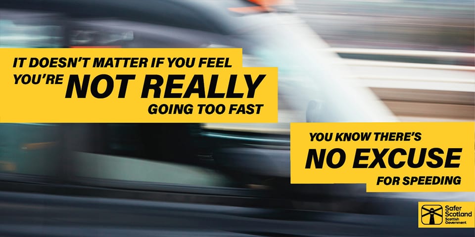 Speeding is always a risk. Latest figures show excessive speed was reported as a contributory factor in 21% of fatal accidents. More on bit.ly/3pvWY6t #DriveSmart