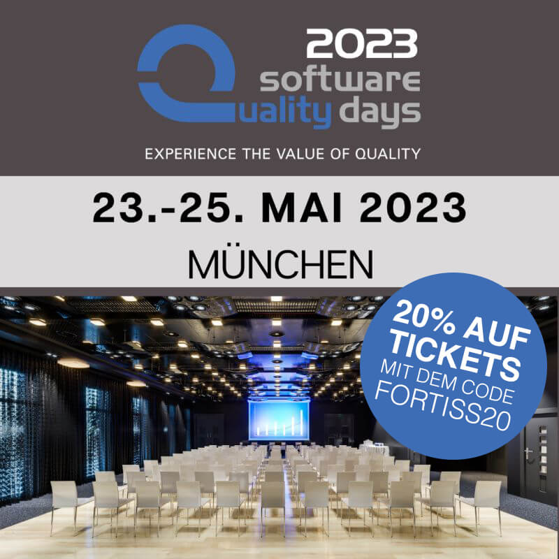 fortiss's tweet image. Europas führende Konferenz für #Softwarequalität – die #SoftwareQualityDays kommen vom 23.-25.05. nach München. #fortiss ist offizieller Partner der @swqd.

➡️ Jetzt mit dem Code FORTISS20 20% auf Ihre Tickets sichern!
➡️Mehr unter software-quality-days.com