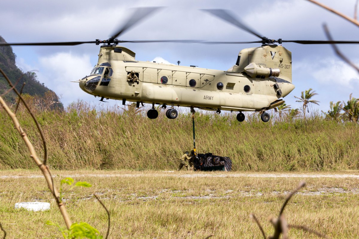 DefenceAust's tweet photo. Engineers from 6th Engineer Support Regiment will spend several days living &amp; working with the community on Vanuatu’s remote island of Futuna to help restore key buildings that were severely damaged by Tropical Cyclones Judy &amp; Kevin.

📖 https://t.co/jvxp5ySwYQ #YourADF #AusArmy https://t.co/Zmhp9ZN24D