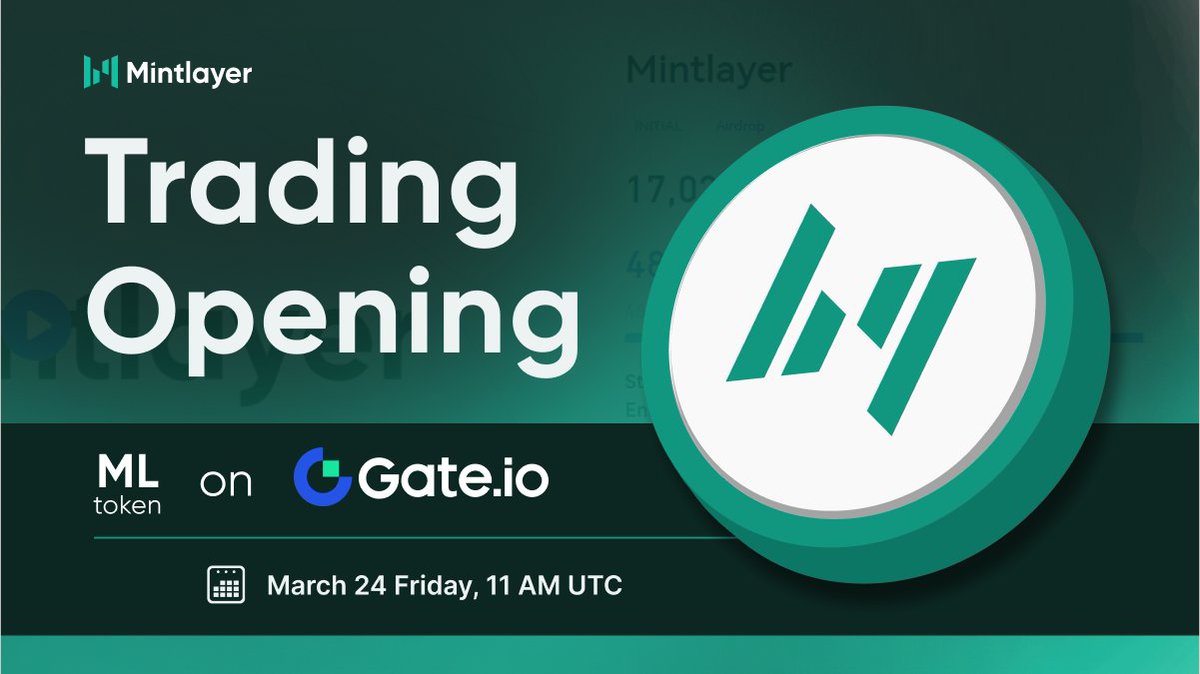 mintlayer's tweet photo. ⏰ Only 1 hour left before $ML token begins trading on @gate_io! ⏰

📈 Trade Mintlayer $ML with USDT
👉 https://t.co/L1PNgwhF3T

#Mintlayer #Listing #BTC #Layer2 https://t.co/05RlraeG4S