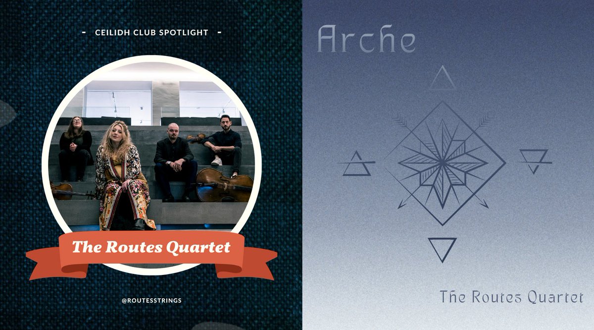 Ceilidh Club spotlight: @routesstrings 🎻🎶

The Routes Quartet are known for their unique fusion of folk &amp; classical music brining influences from Scottish, Irish &amp; English music!

💽 Their latest album 'Arche' is out now and available to check out here: routesstrings.bandcamp.com/releases