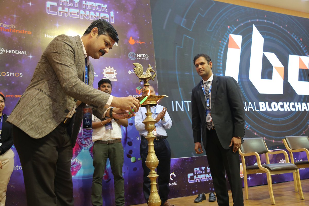 IBCMedia_'s tweet photo. Excited to kick off the ALT HACK #Chennai Inaugural with a traditional lamp lighting ceremony. ✨
Here's to a day filled with collaboration, creativity, and limitless possibilities. 😁
#collaboration #creativity #althackchennai #ibcalthack #ibc2023 #industry #blockchain #web3 https://t.co/DoAMQDQrED