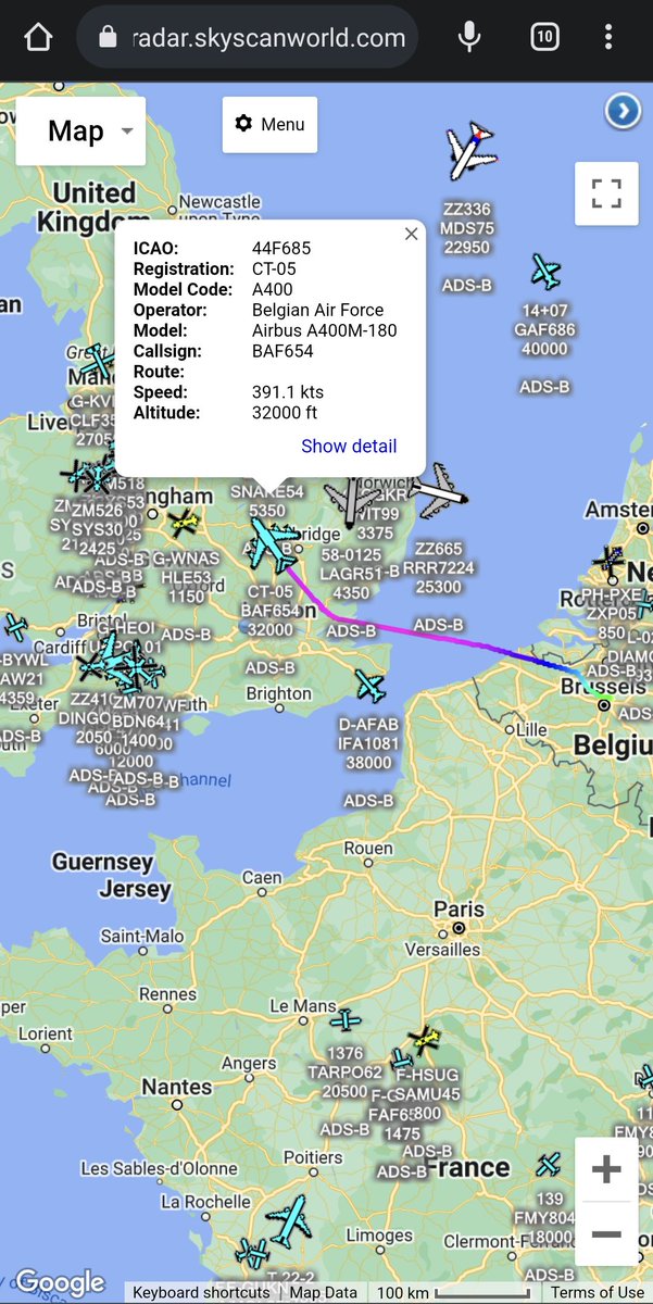 scan_sky's tweet photo. Heads Up Newcastle Spotters π¬π§ π
Belgian Air Force π§πͺ - Airbus A400M - CT-05 - #BAF654
Inbound To @NCLairport From Melsbroek Air Base π§πͺ https://t.co/tFmSkvrhVU