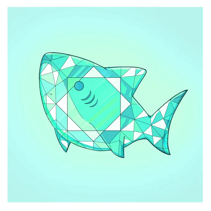 サメ×宝石 