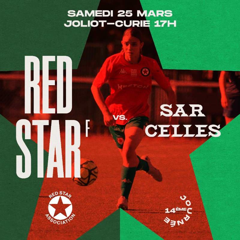 Jour de match pour les Séniors Féminines du @RedStarFC qui affrontent Sarcelles à 17h du côté de Joliot-Curie 💚 Une rencontre à suivre en live sur le compte Instagram de l'association 📲 Avec notre partenaire majeur jeunesse @Heetch #RedStarAsso