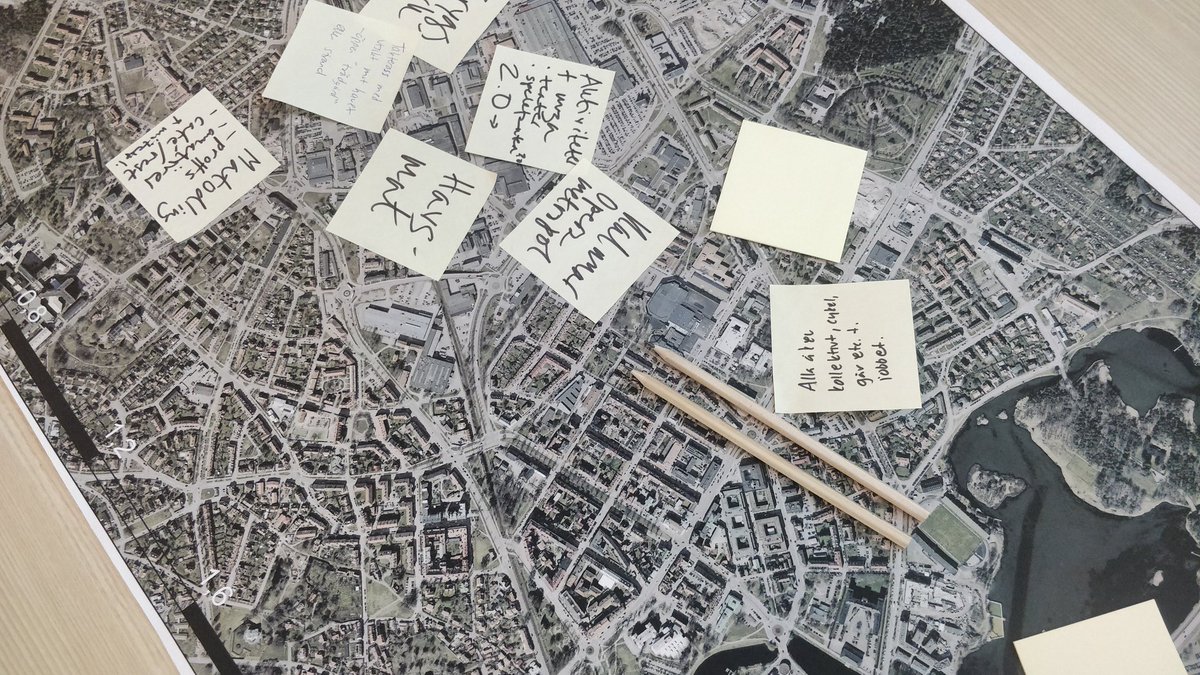 pereverza's tweet photo. Great to join #backcasting-based workshop run by @TIPtweeting at #TransitionLab @ViableCities. Rethinking an industrial area in Kalmar as a learning case. 

Important idea of seeing projects as 'expeditions' to learn &amp; being a boundary spanner between them and 'ongoing' processes https://t.co/s6Qeu4G3IP