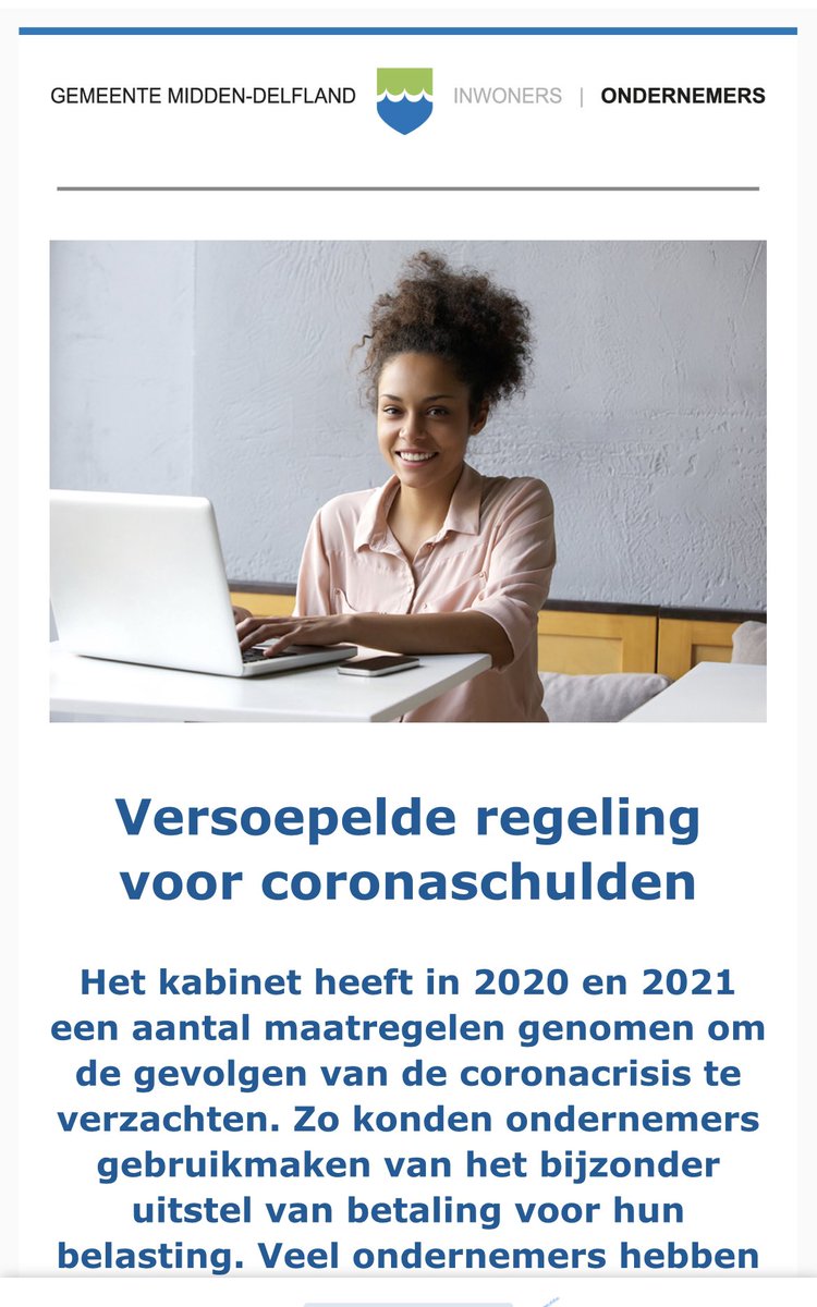 Er is weer ondernemersnieuws! Blijf bij en doe mee en neem digitaal kennis van wat er speelt in het altijd ondernemende Gemeente Midden-Delfland  lnkd.in/eFcjXxGw