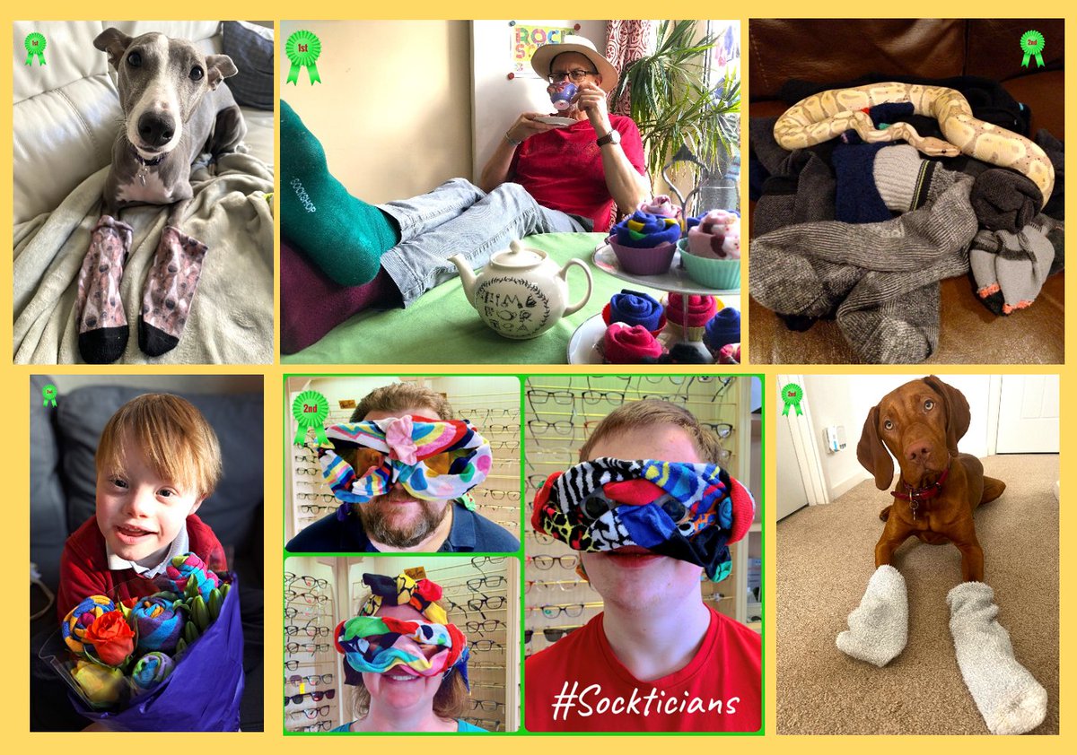 Here are the winning entries for our #RockYourSocks photo competition. We had some fantastic entries &amp; it was difficult to chose a winner! Thanks to everyone in the #community rocked their socks with us this week to #RaiseAwareness. You are all Sock Stars! #WDSD23 🧦🎸🧦🎸🧦