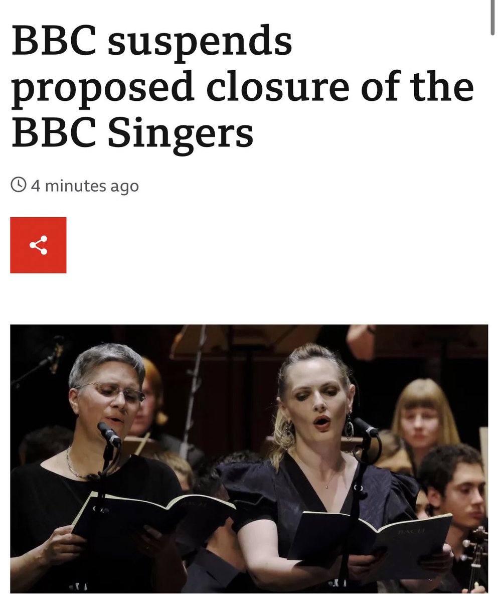 HUZZAH!!!! #WeAreTheBBCSingers