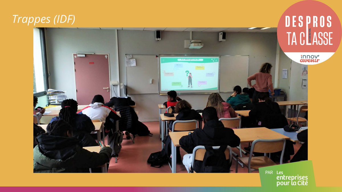 #DESPROSDANSTACLASSE Le 21.03, Nicolas Chanut &amp; Philémon Globehi  <a href="/Infosys/">Infosys</a> &amp; <a href="/audensiel/">Audensiel</a> sont intervenu à Trappes sur la thématique #découverte de soi 😀