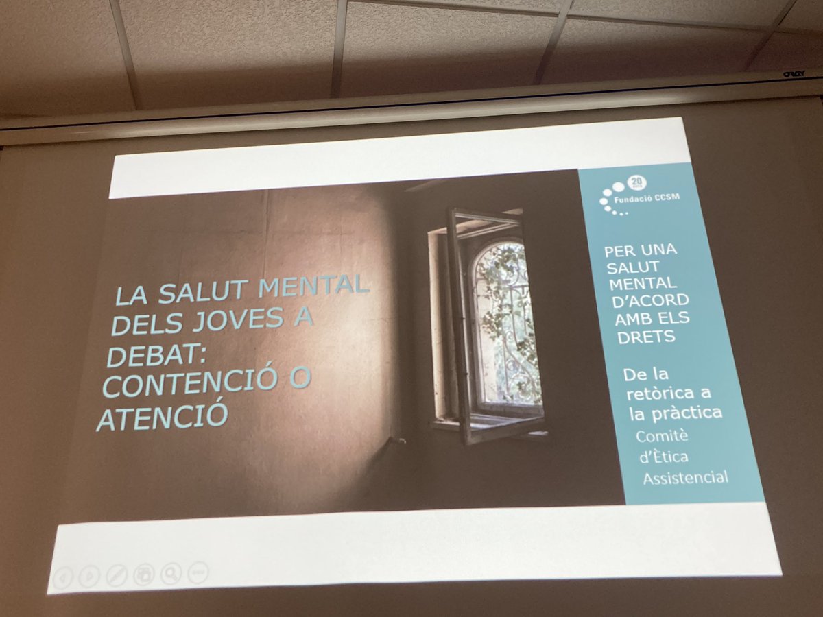 magdacas's tweet image. Interessant i necessària jornada @FCCSMpiula i del comité d’Etica Assistencial “per una #SalutMental d’acord amb els #Drets. De la Retòrica a la pràctica “ 
Incloure la primera persona i seguir i consolidar des de totes les polítiques les recomanacions #OMS @salutmental_CAT