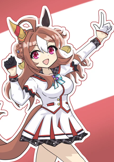 タルマエの勝負服を着たリッキー#ウマ娘 #コパノリッキー 