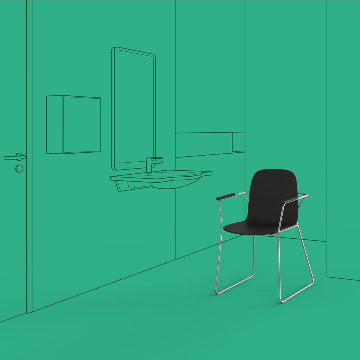 etage8's tweet photo. Prozessstudie Badstuhl mit Armlehnen für @HEWI_de– Raumvisualisierung

#etage8 #design #designstudio #designpost #creativestudio #produktdesign #furnituredesign #visualization #designvisualization #rendering3d #bathroomdesign #hewi #minimaldesign  #productdesign #industrialdesign https://t.co/qXe6FM11Ig