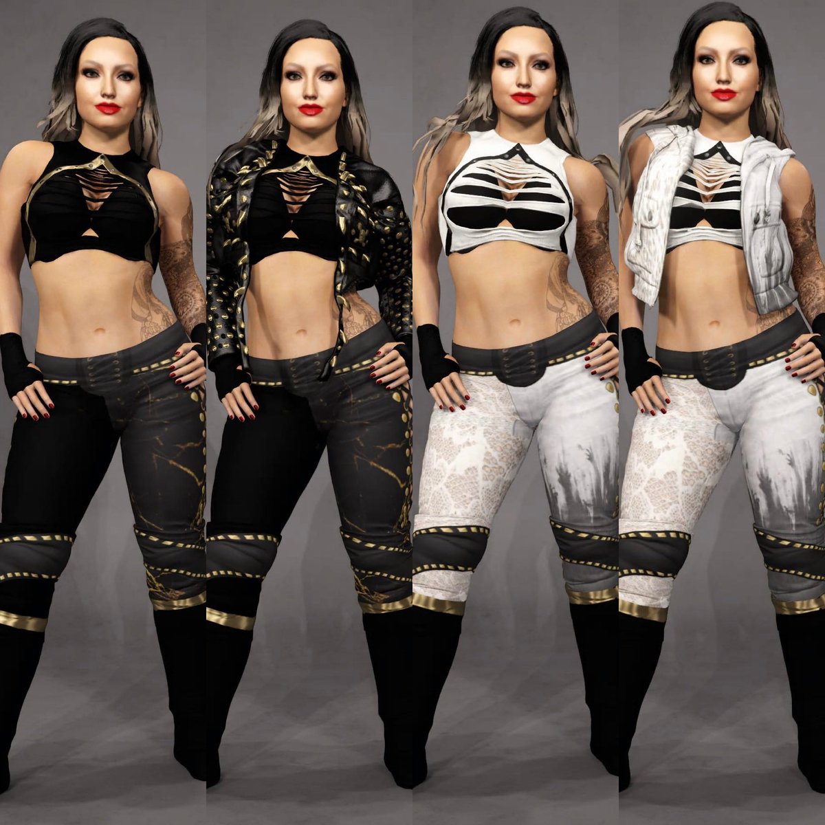 the_STORMandFox's tweet photo. My looks for WWE 2K23 https://t.co/sofU4NGKuP