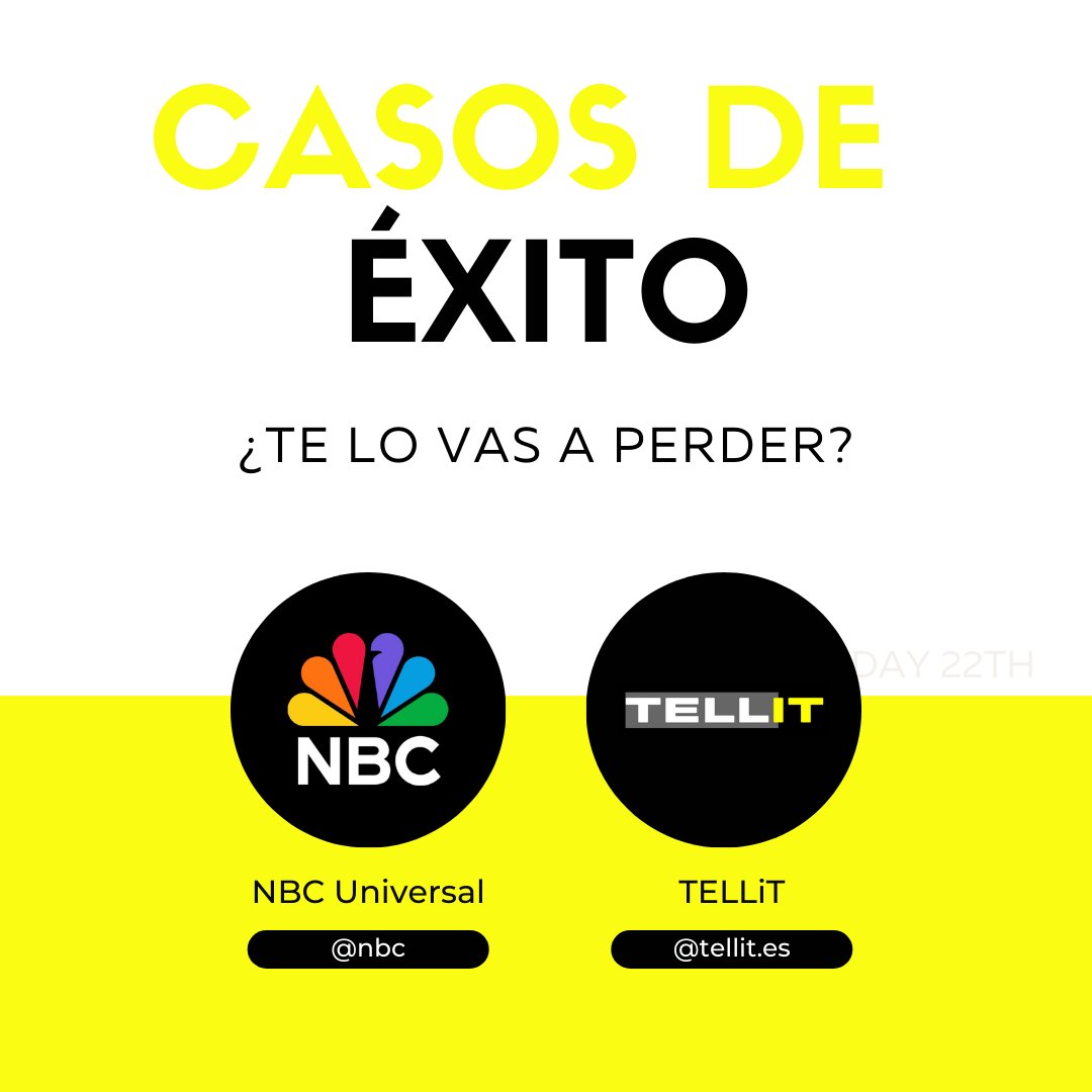 Tellit_ES's tweet image. Hoy os traemos un nuevo caso de éxito, esta vez con @nbc

A continuación conoceréis más a fondo este caso y sus necesidades y soluciones. Para más información visitar nuestra página web (link en la descripción).

¿Qué os ha parecido? 🤔