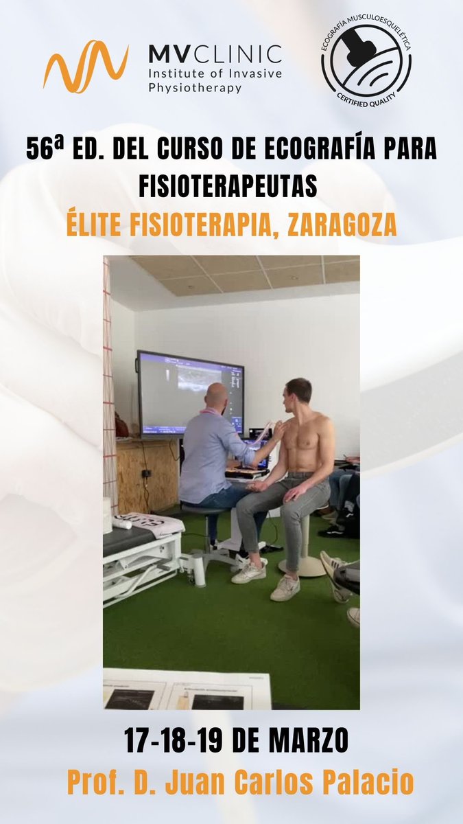 🗞️ FIN DE SEMANA EN ZARAGOZA CON LA 56ª EDICIÓN DEL CURSO DE ECOGRAFÍA MUSCULOESQUELÉTICA PARA FISIOTERAPEUTAS con nuestro gran docente <a href="/JuanCarPalacio/">Juan Carlos Palacio</a> 

👉 Mira en nuestro perfil de INSTAGRAM 
instagram.com/reel/CqKuTSOD3…