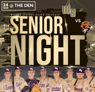Springsbaseba11's tweet photo. GAME DAY!!! #TEAM26 #Seniors #FridayNightLights @WSBearAthletics @Petes_dragons https://t.co/LIaL4tAJig