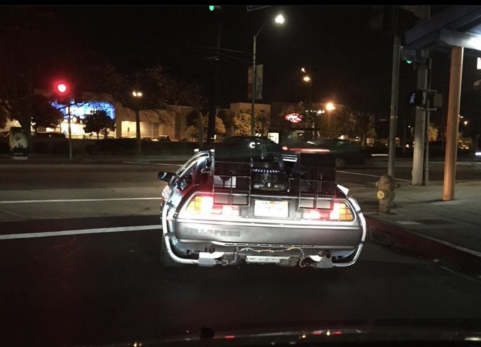 So I was following Marty in the DeLorean! #backtothefuture https://t.co/ANb2Yw2RAI<a href="/tag/backtothefuture"class="tags">#backtothefuture</a>