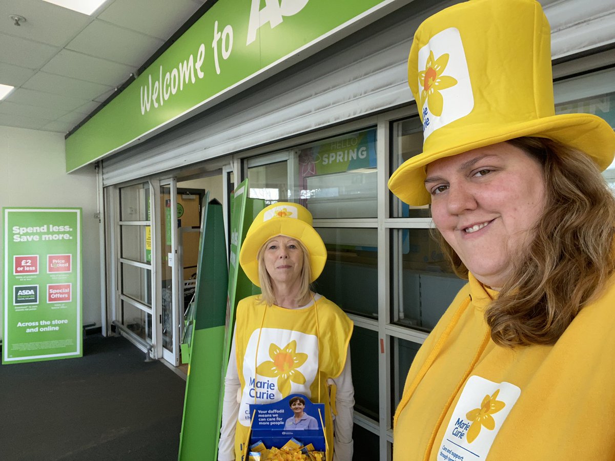 ScarbAmelia's tweet photo. We are collecting in @asda Bilton today for @mariecurieuk pop and say hello! #GDA2023 https://t.co/fG9hFrntfD
