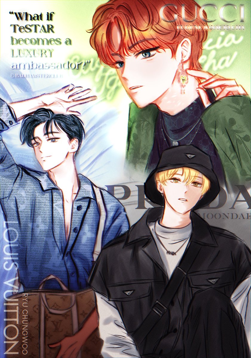 쉬면서 낙서한거 두고가여
테스타 명품 엠버서더 ver…(브랜드 선정:내맘대로)
윶 청 문… 나머지 멤버들두 그리는중

#데못죽