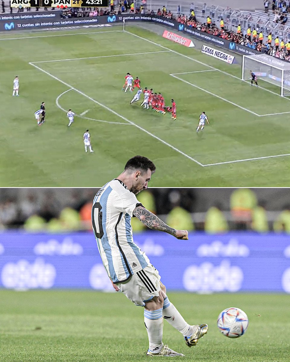 Leo_messii_8's tweet photo. free kick goals 

➦Messi: 62 goals 
➦ Cristiano Ronaldo: 60 goals 

Messi has played 139 fewer games than Ronaldo. 🐐🇦🇷 https://t.co/MSDTXMZRjz