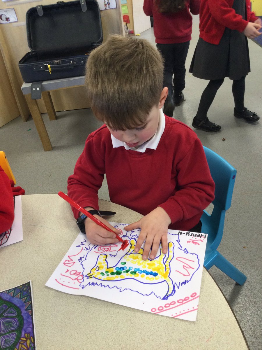 MD_Nursery's tweet photo. Super proud of the concentration and attention to detail H showed as he created this piece of artwork based on the book African Animals ABC. @MillDamSchool https://t.co/bsgxhYzJeX
