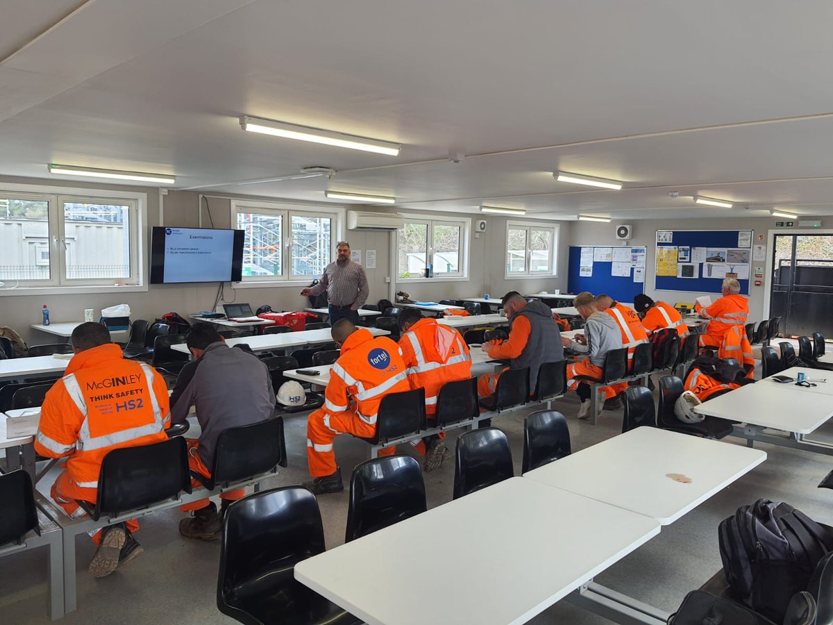 Our Health, Safety and Wellbeing Manager, Jon Street CMIOSH was out site delivering harness training at BBV on the HS2 Project. Jon had a great day on site and was extremely pleased with the level of engagement from those who participated. 

#training #project #engagement #hs2