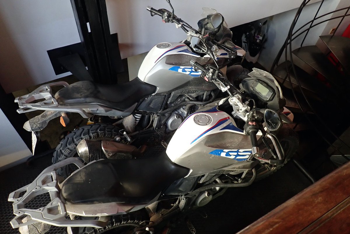 Down they go into the rejuvenation centre in readiness for the next lap in a day or two.
#BMW310GS
#MoroccoOverland