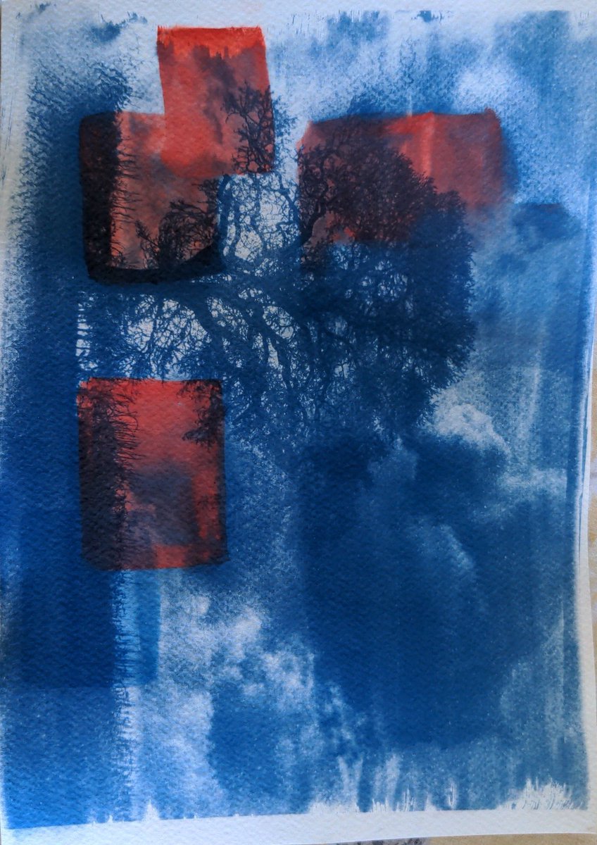 Dez_the_monkey's tweet photo. @NealDorman28 Well... If you placed colour with intent, it could work. This was just using up scrap paper and spare chemicals. ☺️ https://t.co/n87s2ndwYC