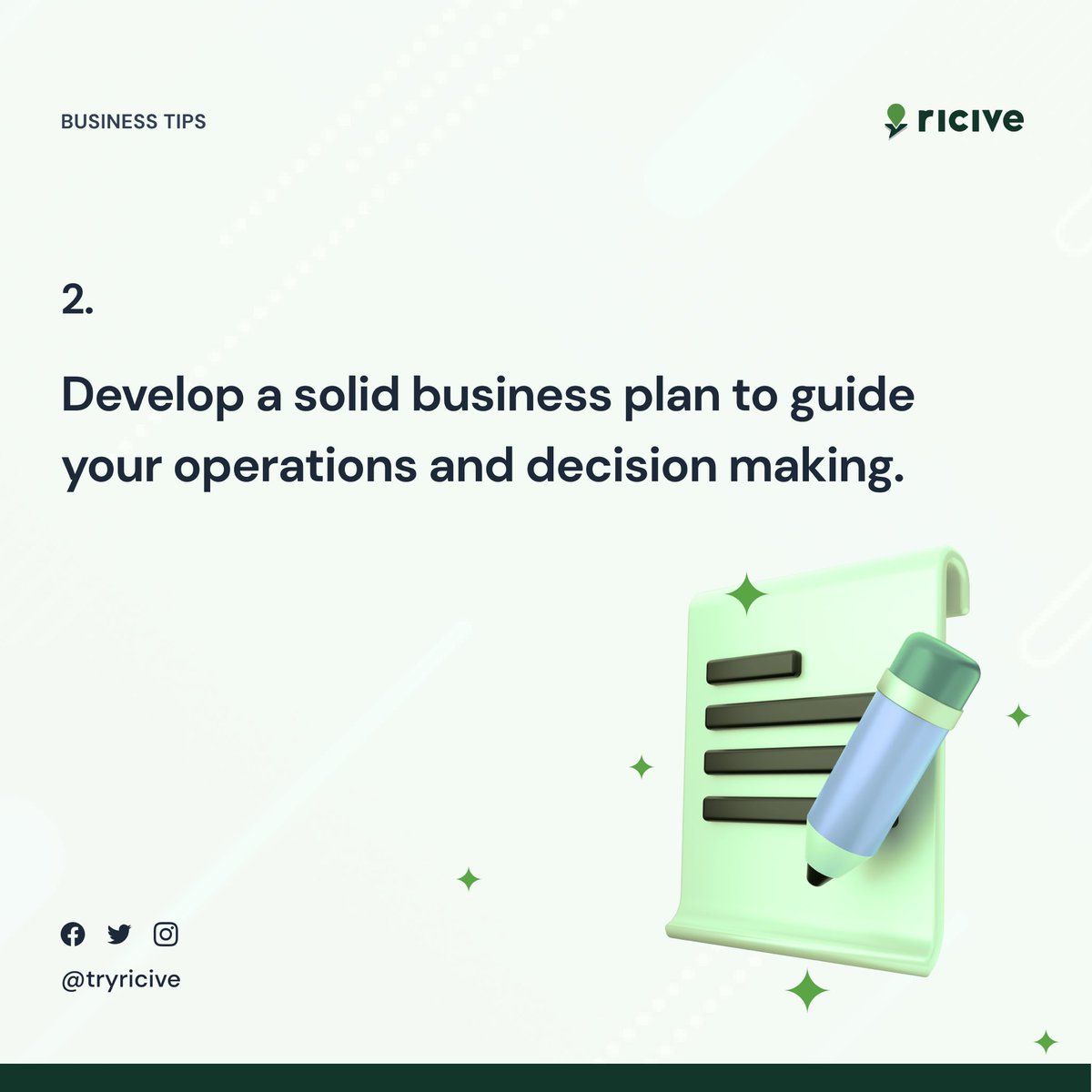 tryRicive's tweet photo. Implementing these tips can take your business to the next level. 

Share with other business owners and let's grow together!

.
.

#businessowners #businesstips #business #ricive https://t.co/5nICKlwhRE