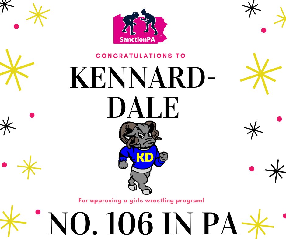 PA_GirlsWrestle's tweet image. Waking up to another school giving girls the opportunity to wrestle!  Thank you @KDHS_Athletics #SanctionPA @PAPowerWrestle @PA_wrestling @ScottFMartin @RepAnnFlood @ptoc134