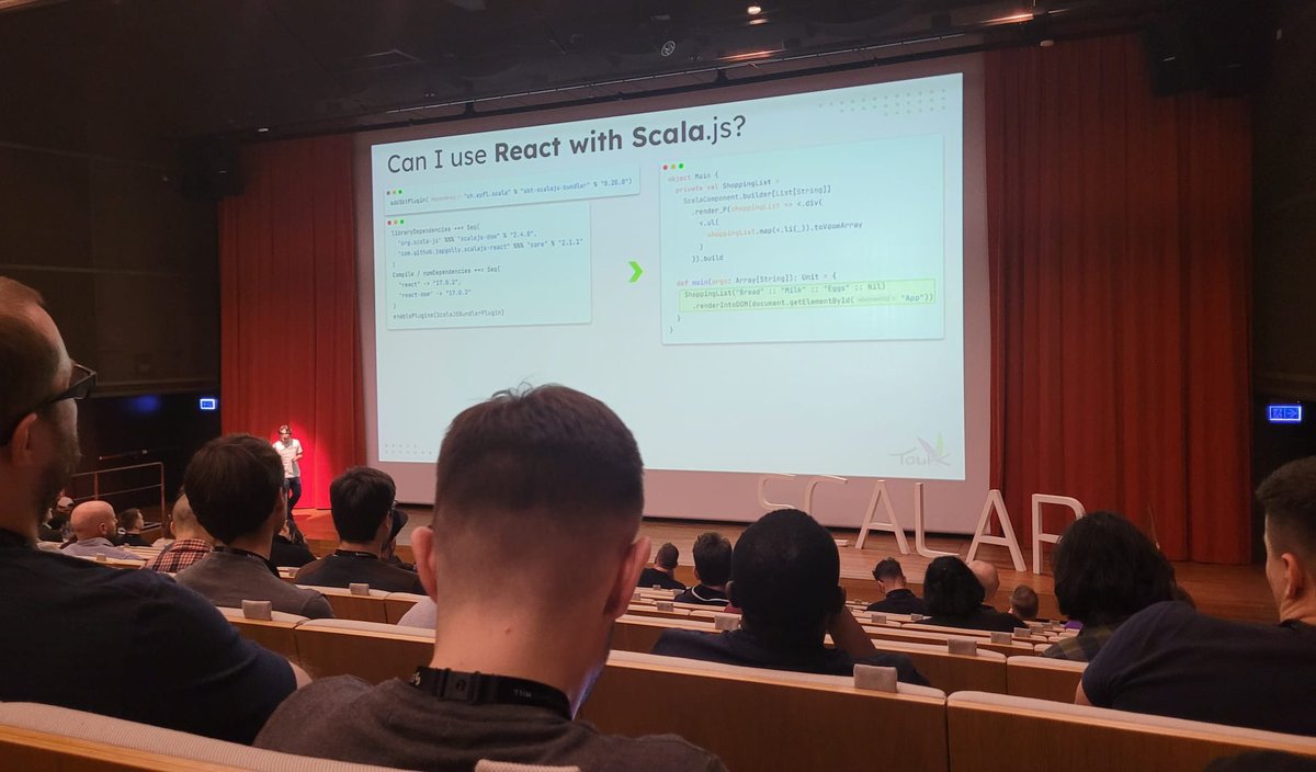 filemon_279's tweet photo. Thank you all for coming to my @scalarconf conference talk "Scala from B to F". It was a pleasure to show you the beauty of #scala #scalajs, #laminar, #tapir, and #crossProject working together 🙂 https://t.co/VQbX2Cbtdi