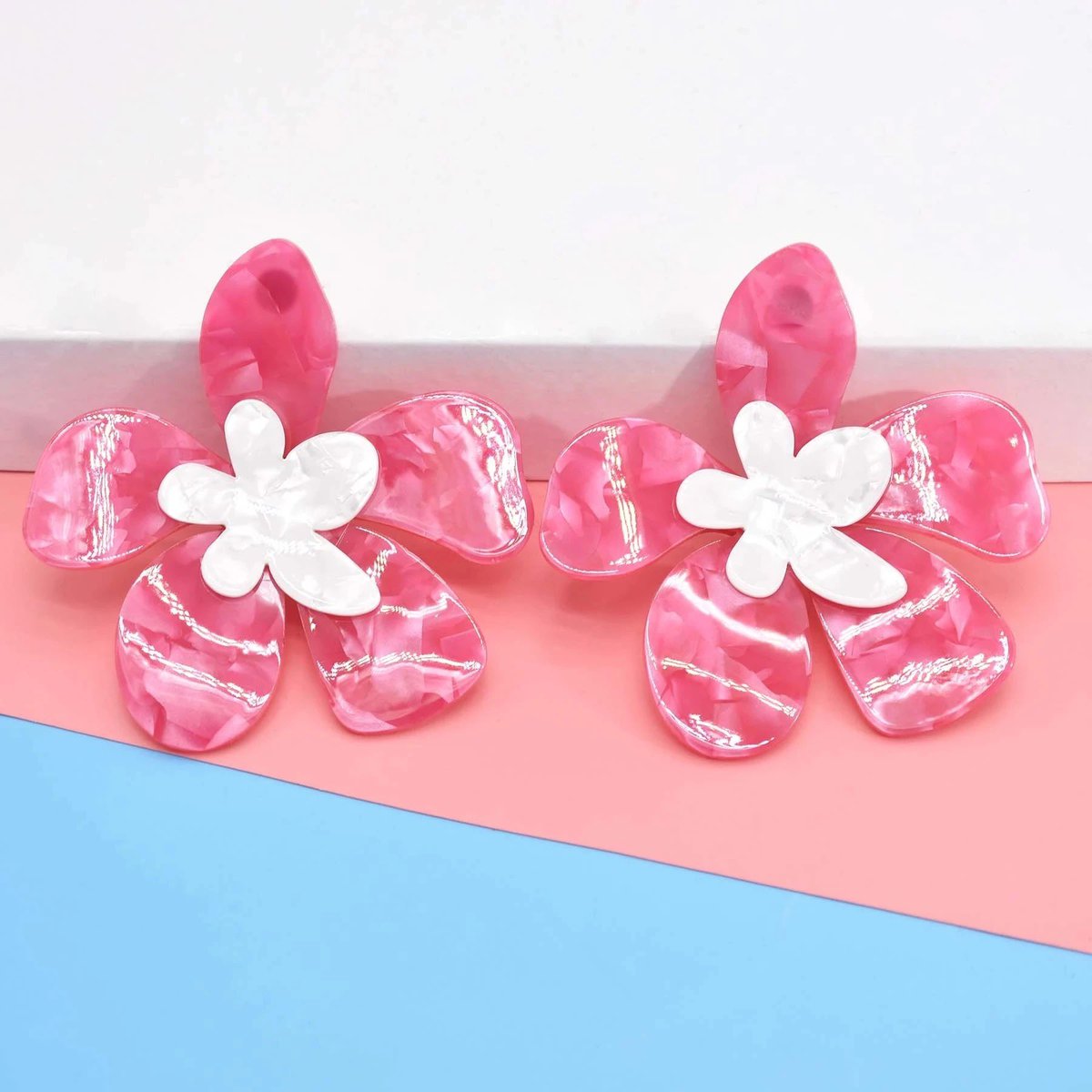 Trendy Acrylic earrings are also available in these colors.✨🤩