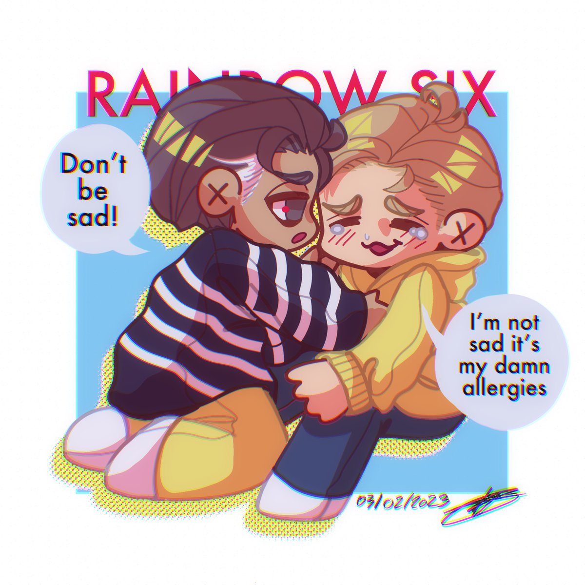 Desneiges_O's tweet photo. Oopsiii I’m  late 🏃💨💨💨
So art train : first  round —  😎
I’m stuck into my R6/COD brainrot but it’s ok I’m  fiiiine //

@Yukaa_draw 
@Vel_kia 
@MIMIZeli 
@edhelsen https://t.co/jqVkVUQA8x