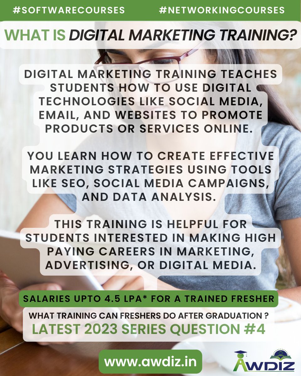 Awdiz_arb's tweet photo. Course Detail Series - About Digital Marketing Training
#awdiz #awdizplacements #digitalmarketingtraining #seotraining #socialmediatraining #instagramtraining #facebooktraining #googleadstraining #linkedintraining #onlinemarketingtraining #growthhacking #performancemarketing https://t.co/E7GqpaUp33