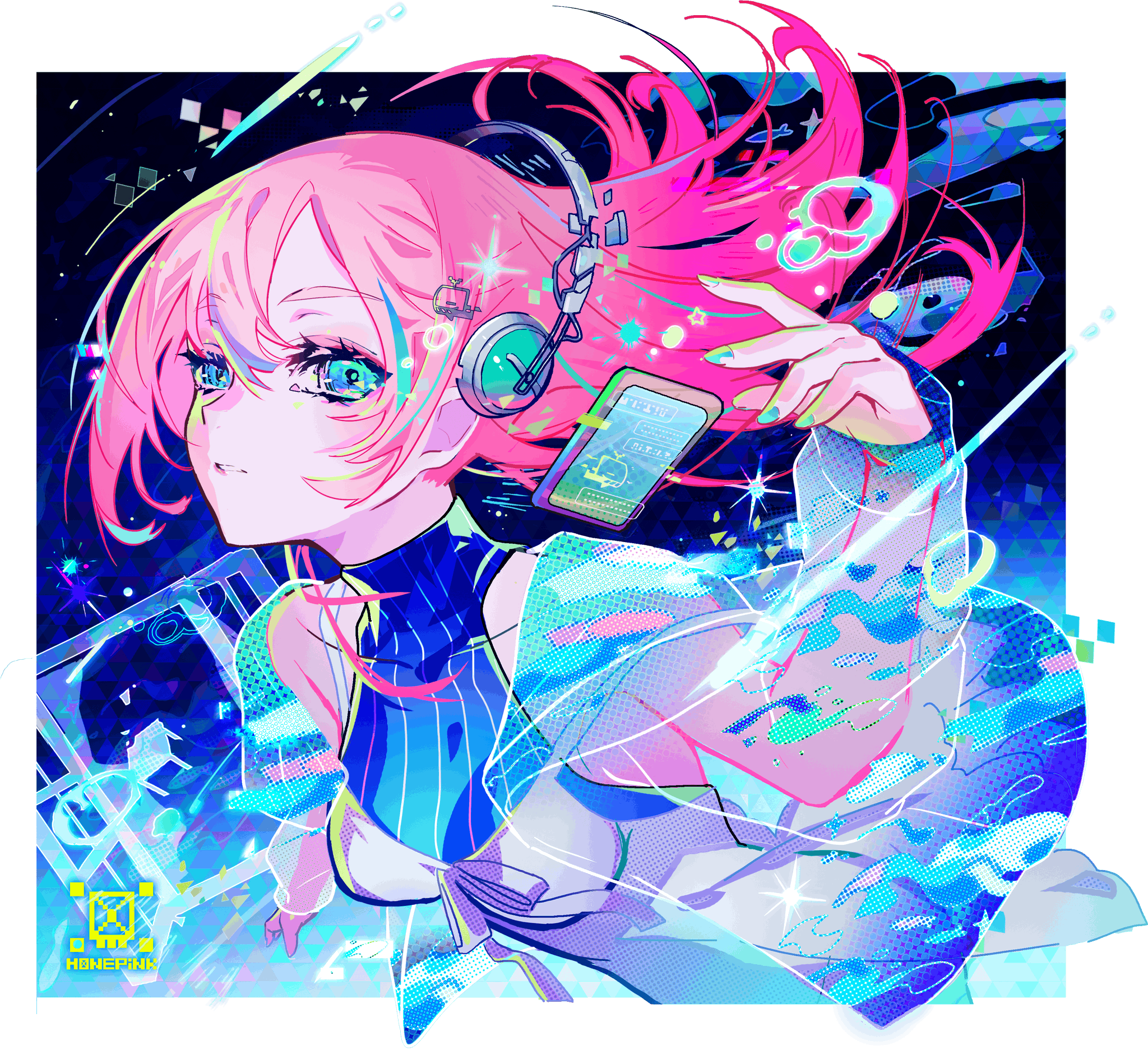 こいいろChu!Lips オダワラハコネ 直筆イラスト入りサイン色紙