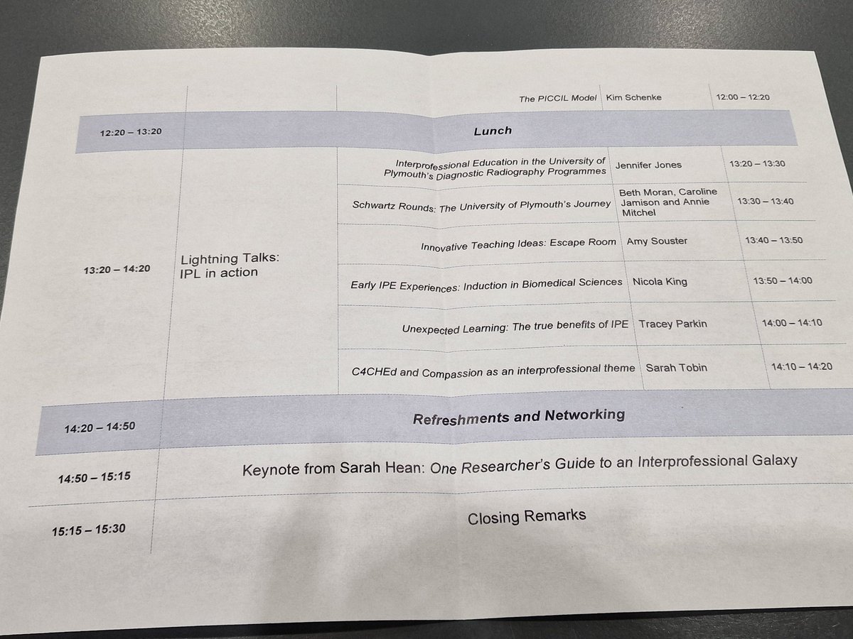 Getting ready for the <a href="/PlymUni/">University of Plymouth</a> <a href="/CAIPEUK/">CAIPE UK</a> Regional Forum. It looks like it's going to be a great day of hearing about the amazing interprofessonal education work being done here. #PIHC #interprofessional