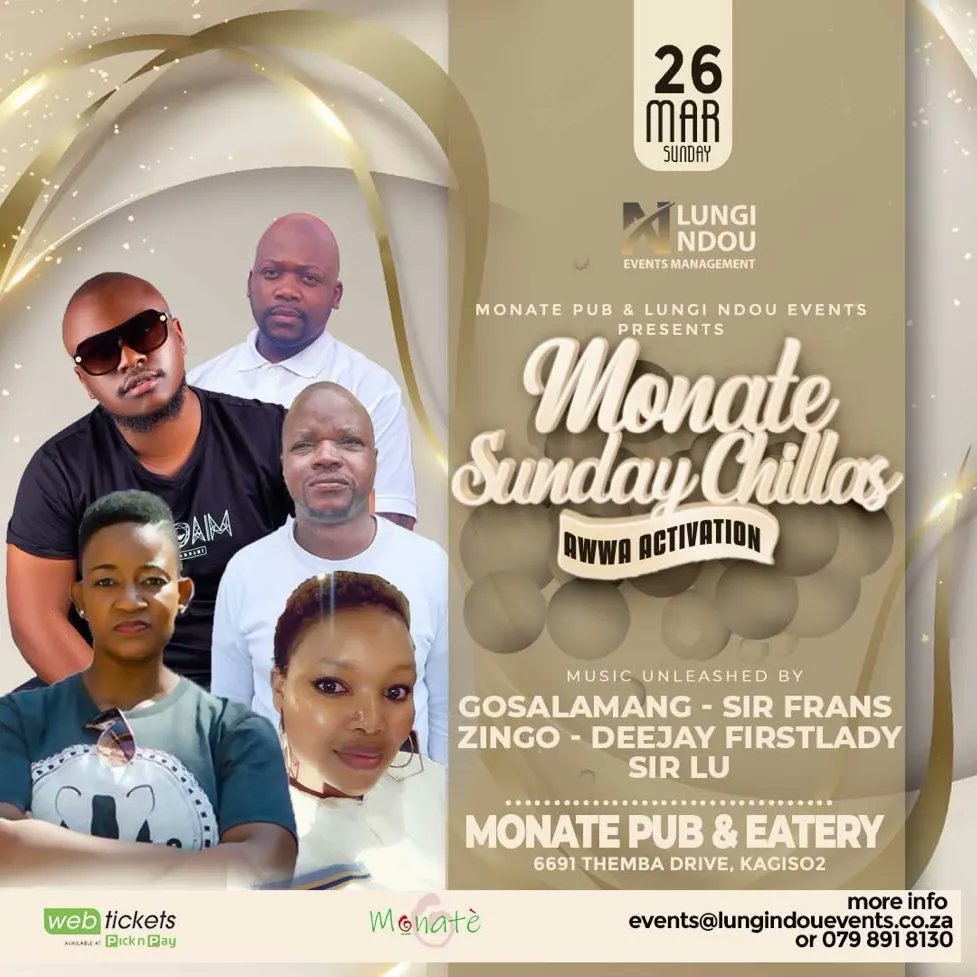 LungiNdouEvents's tweet photo. On Saturday we are @Morarainn in Mohlakeng 

And on Sunday, we are @monatepubandeatery in Kagiso 2

#RoadtoAWWA #Westrandstandup https://t.co/RsOUNAs4W5