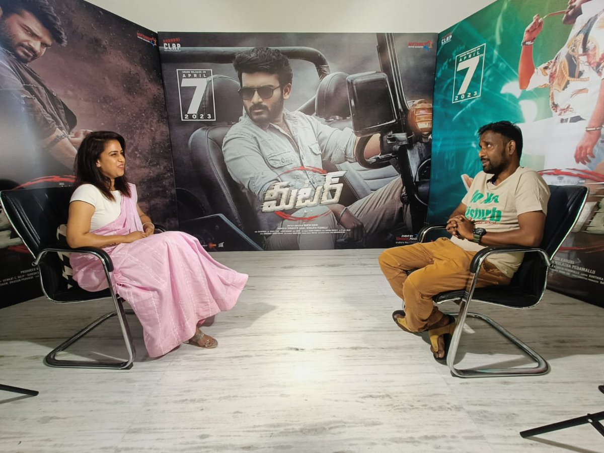 shreyasmedia's tweet image. #Meter director #RameshKaduri Kick-started promotions by giving interviews to leading web channels @greatandhranews, @telugufilmnagar, @tfpcin &amp;amp; #FridayPoster. ❤️ 

#MeterOnApril7th 
@Kiran_Abbavaram @AthulyaOfficial @ClapEntrtmnt #SaiKartheek @MythriOfficial @SonyMusicSouth