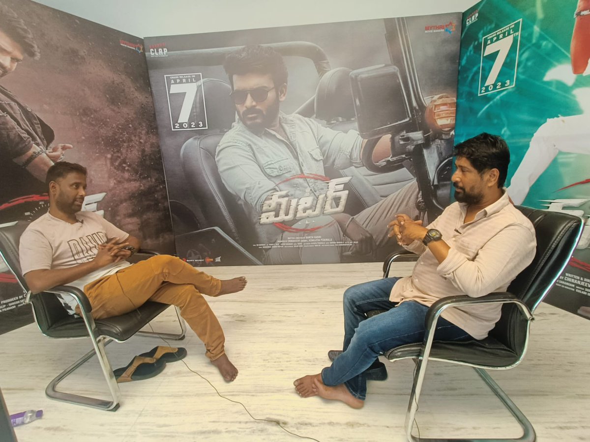shreyasmedia's tweet image. #Meter director #RameshKaduri Kick-started promotions by giving interviews to leading web channels @greatandhranews, @telugufilmnagar, @tfpcin &amp;amp; #FridayPoster. ❤️ 

#MeterOnApril7th 
@Kiran_Abbavaram @AthulyaOfficial @ClapEntrtmnt #SaiKartheek @MythriOfficial @SonyMusicSouth