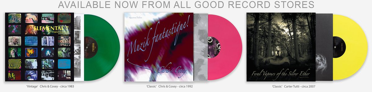 ᑕᕼᖇIᔕ & ᑕOᔕEY (@chrisandcosey) on Twitter photo 👏 RELEASE DAY! 🎶 ALL AVAILABLE NOW! @chrisandcosey Remastered Limited Edition Vinyl Album Series… some for the first time on vinyl.
Order here linktr.ee/chrisandcosey > @CargoRecords <a href="/boomkatonline/">Boomkat.com</a> <a href="/bleep/">Bleep</a> <a href="/normanrecords/">Norman Records</a> <a href="/RoughTrade/">Rough Trade</a> <a href="/Junorecords/">Juno Records</a> <a href="/SisterRayStore/">Sister Ray Records</a> and many more 👏 RELEASE DAY! 🎶 ALL AVAILABLE NOW! @chrisandcosey Remastered Limited Edition Vinyl Album Series… some for the first time on vinyl.
Order here linktr.ee/chrisandcosey > @CargoRecords <a href="/boomkatonline/">Boomkat.com</a> <a href="/bleep/">Bleep</a> <a href="/normanrecords/">Norman Records</a> <a href="/RoughTrade/">Rough Trade</a> <a href="/Junorecords/">Juno Records</a> <a href="/SisterRayStore/">Sister Ray Records</a> and many more