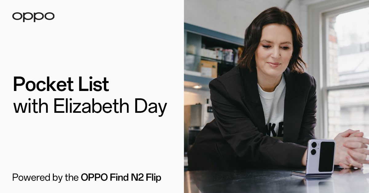 OPPOMobileUK's tweet photo. Introducing #PocketList with @elizabday and the #OPPOFindN2Flip  🙌

Plan your day efficiently from the convenience of your pocket, and smash those daily goals effectively one task at a time. More to come soon… 👀 https://t.co/V0bsa8OeWs