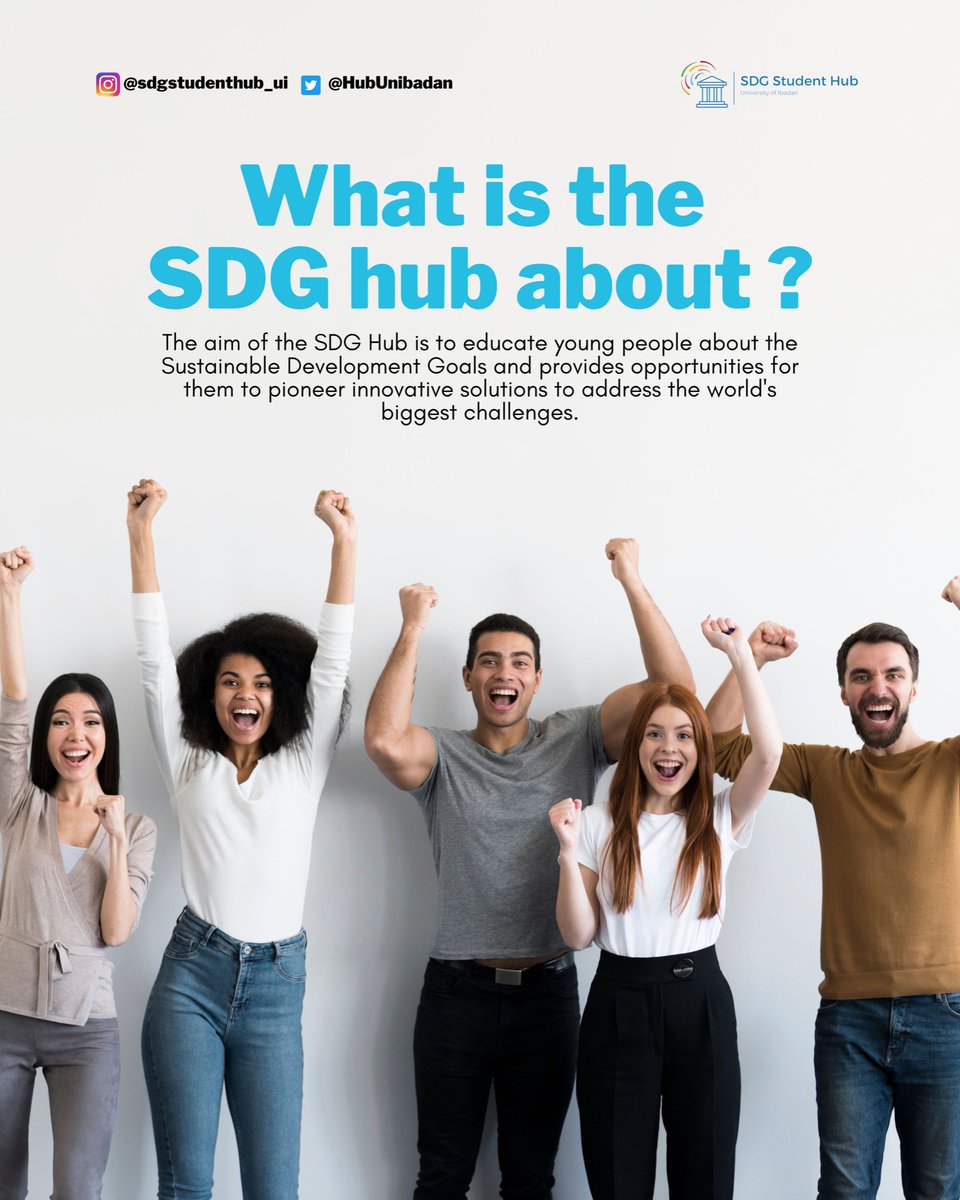 HubUnibadan's tweet photo. This is who we are, what we do🤩

We will be recruiting soon, watch out😎

#sdgstudenthubui #SDGs https://t.co/0VFUok4rUN