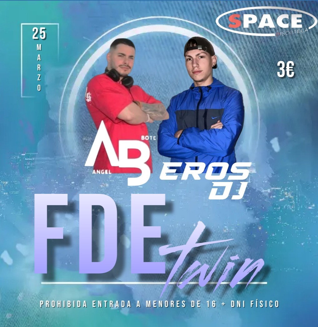 ¡¡¡🔥Estamos de vuelta🔥!!!

⚫️Temática Twin. Ven vestido igual que tú amig@/pareja/prim@... y llévate un chupito (hasta fin de existencias)

⚫️Like♥️ y RT🔄 para entrar en el sorteo de una entrada

Mucha suerte a todos!!

DNI FÍSICO⚠️
PROHIBIDA LA ENTRADA A MENORES DE 16🚫